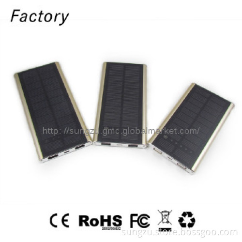 Dual usb 10000mah solar charger for laptop as solar laptop charger